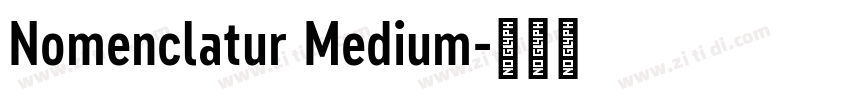 Nomenclatur Medium字体转换